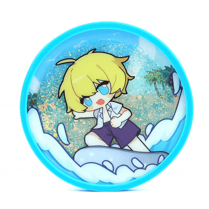 Custom Pre-filled Quicksand Liquid Shaker Acrylic Coasters