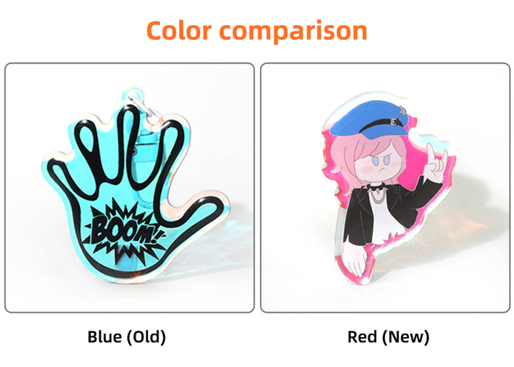 Chaveiros Acrílicos com Efeito Arco-Íris