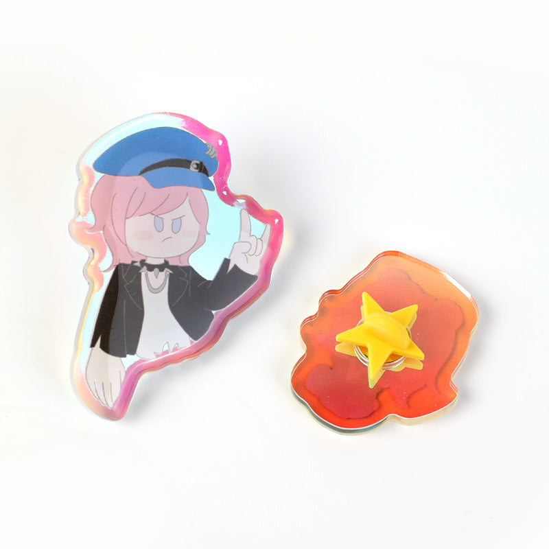 Custom Rainbow Acrylic Pins - VOGRACE