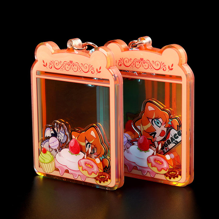 Custom Rainbow Shaker Keychains - VOGRACE