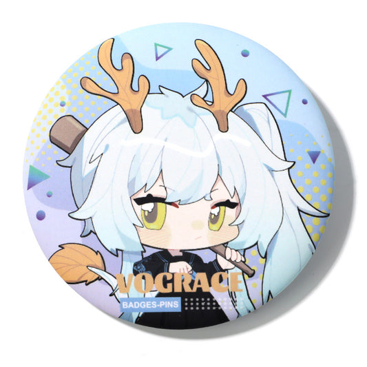 カスタマイズ丸型ブリキバッジ