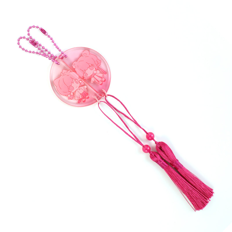 Custom Rounding Clear Acrylic Keychains