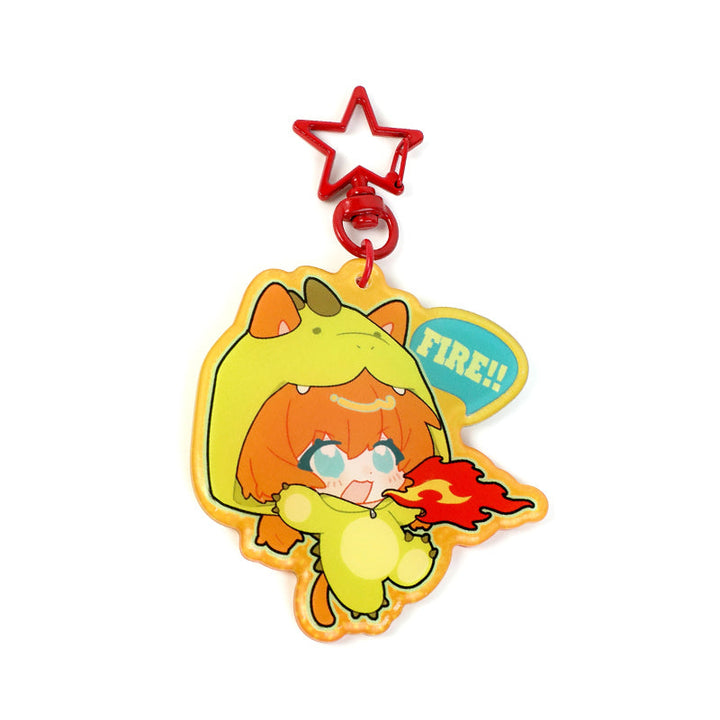 Custom Rounding Clear Acrylic Keychains