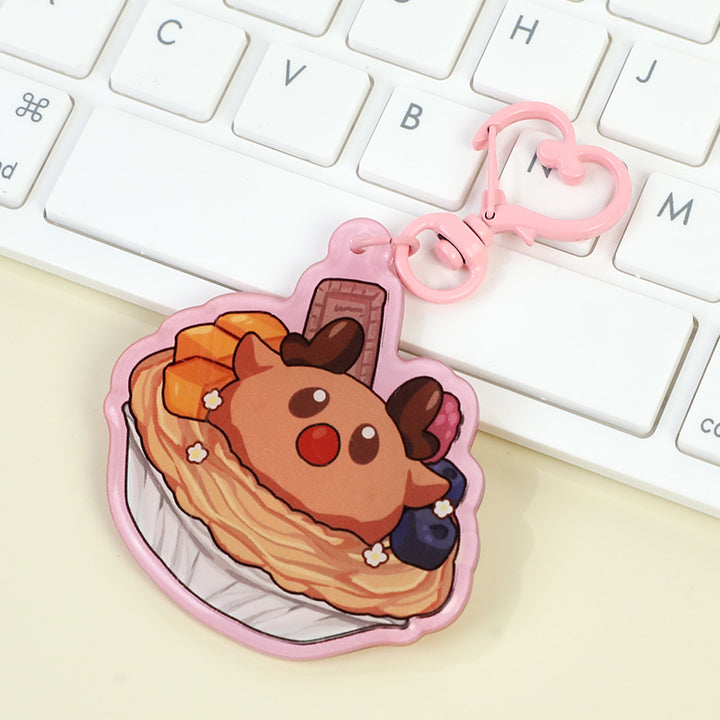 Custom Rounding Clear Acrylic Keychains