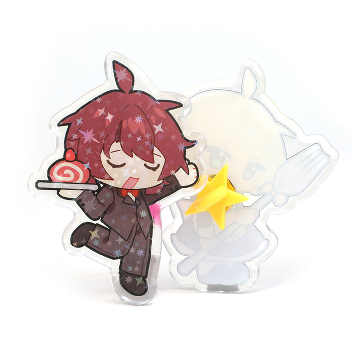 Custom Rounding Clear Acrylic Pins