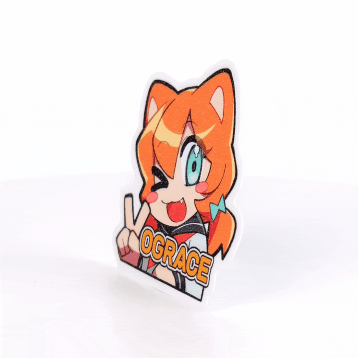 Autocollants givrés effet sable pailleté personnalisés