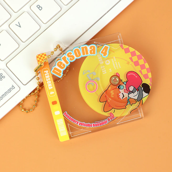 Custom Slide-out Spinning CD Keychains