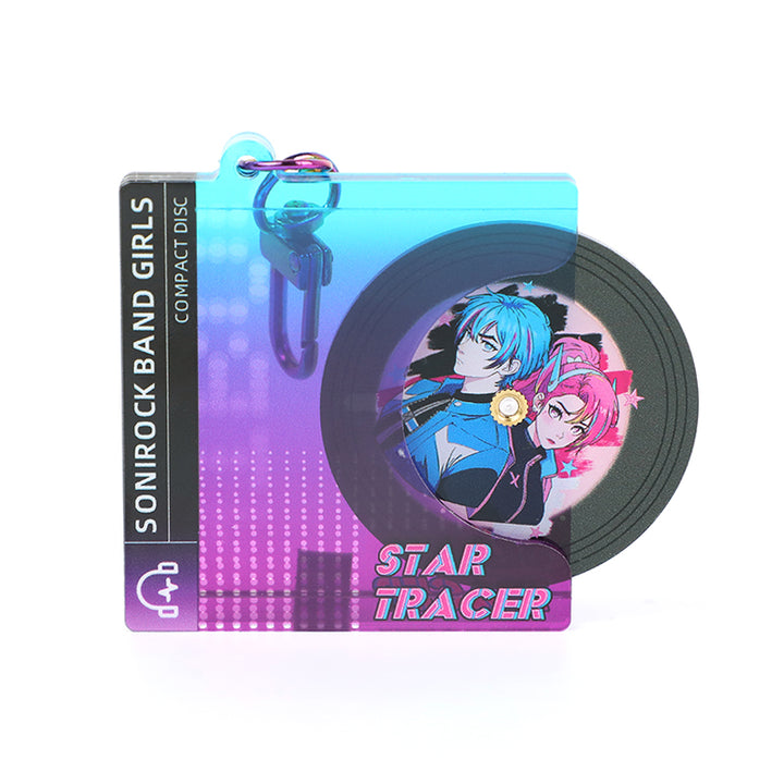 Custom Slide-out Spinning CD Keychains