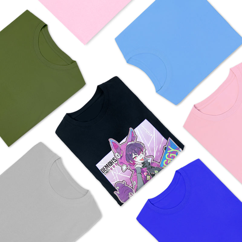 Custom T Shirts Printing Customized Printed Cotton Crew Neck T-Shirts - VOGRACE