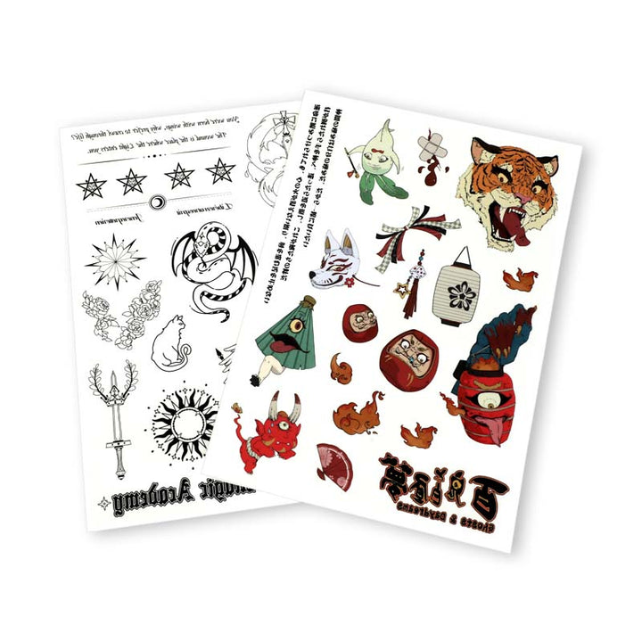 Custom Temporary Tattoo Sticker Sheets