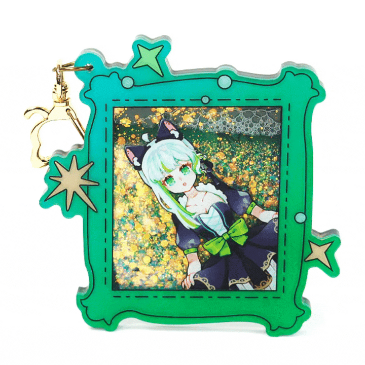 Custom Thicken Quicksand Liquid Keychains