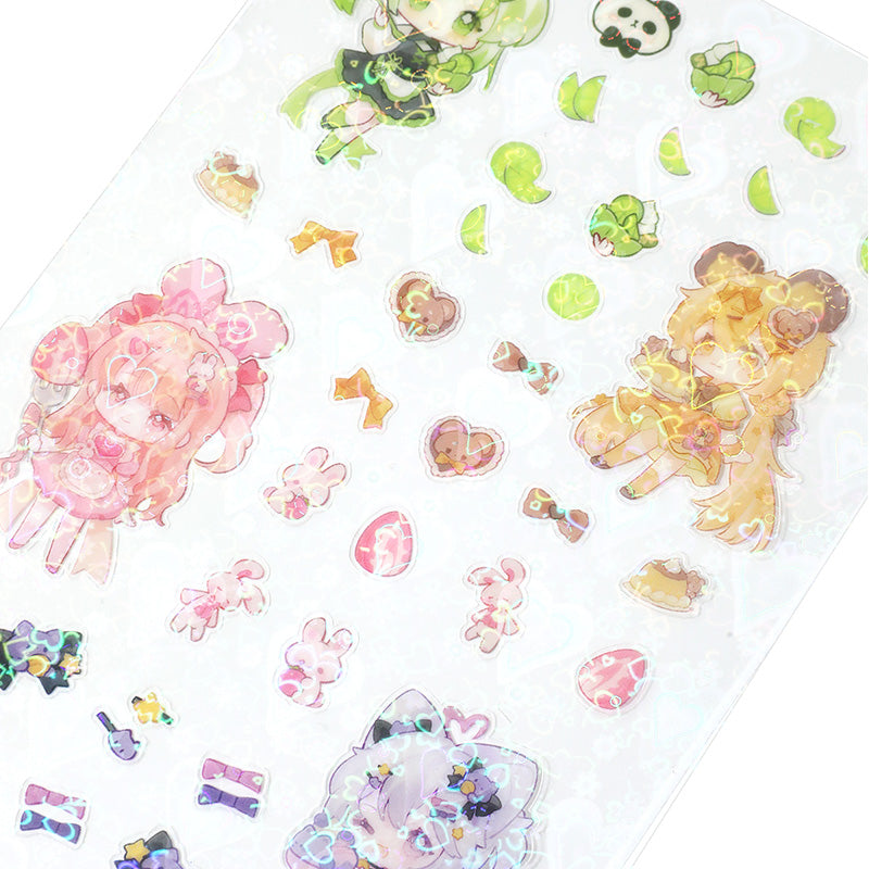 Custom Transparent Clear Stickers Sheets - VOGRACE