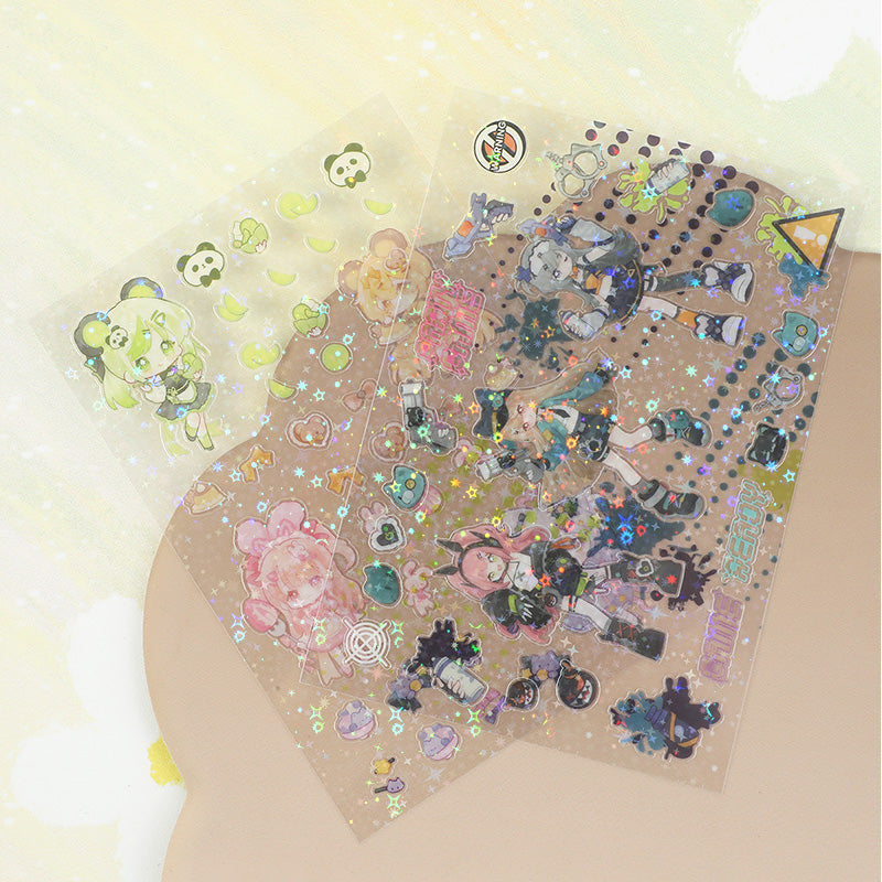 Custom Transparent Clear Stickers Sheets - VOGRACE