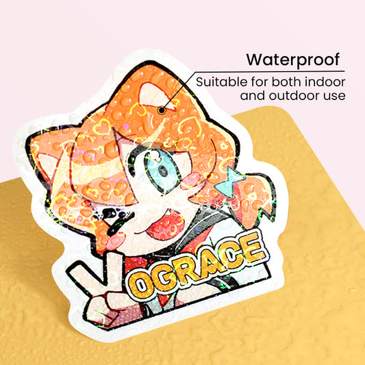 Custom Vinyl Holographic Stickers - VOGRACE