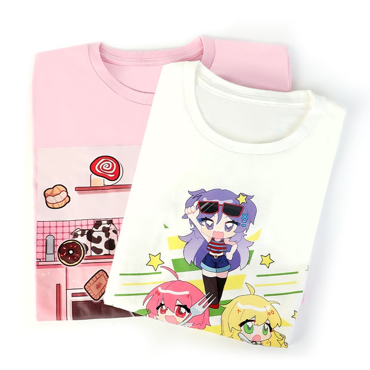 Custom Women T Shirts Printing Cotton Crew Neck T-Shirts