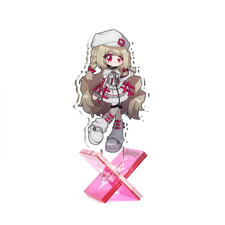 Custom X-Shaped Clear Acrylic Standees