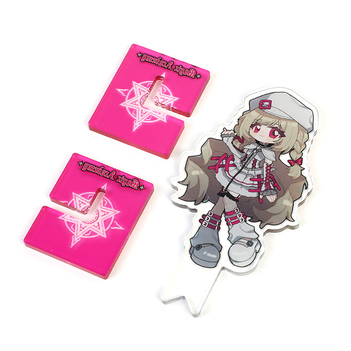 Custom X-Shaped Clear Acrylic Standees