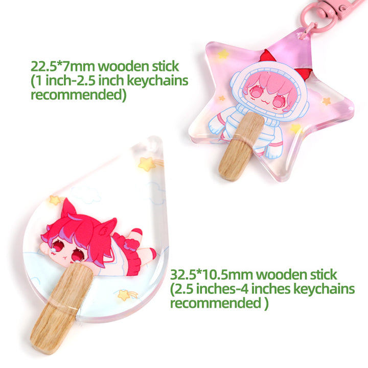 Custom Acrylic Ice Cream Popsicle Keychain - VOGRACE