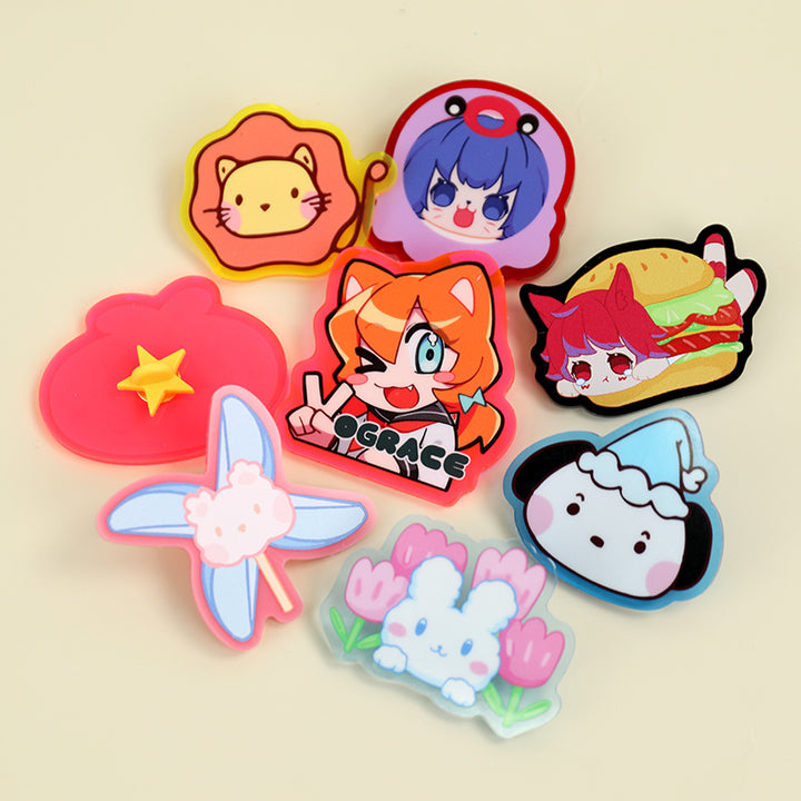 Custom Colored Acrylic Pins - VOGRACE