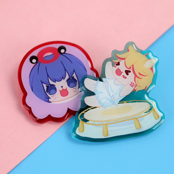 Custom Colored Epoxy Acrylic Pins - VOGRACE