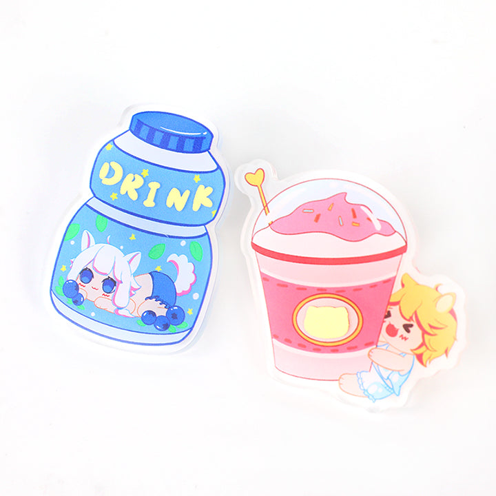 Custom Hot Stamping Acrylic Pins - VOGRACE