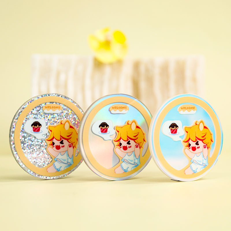 Custom Opaque Holographic Acrylic Pins - VOGRACE