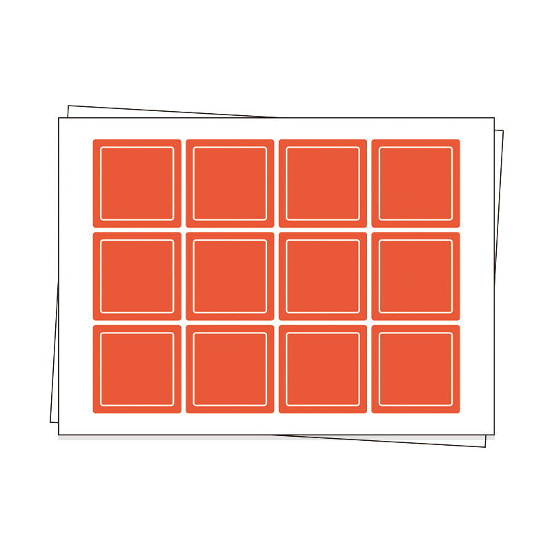 Custom Square Sheet Labels - VOGRACE