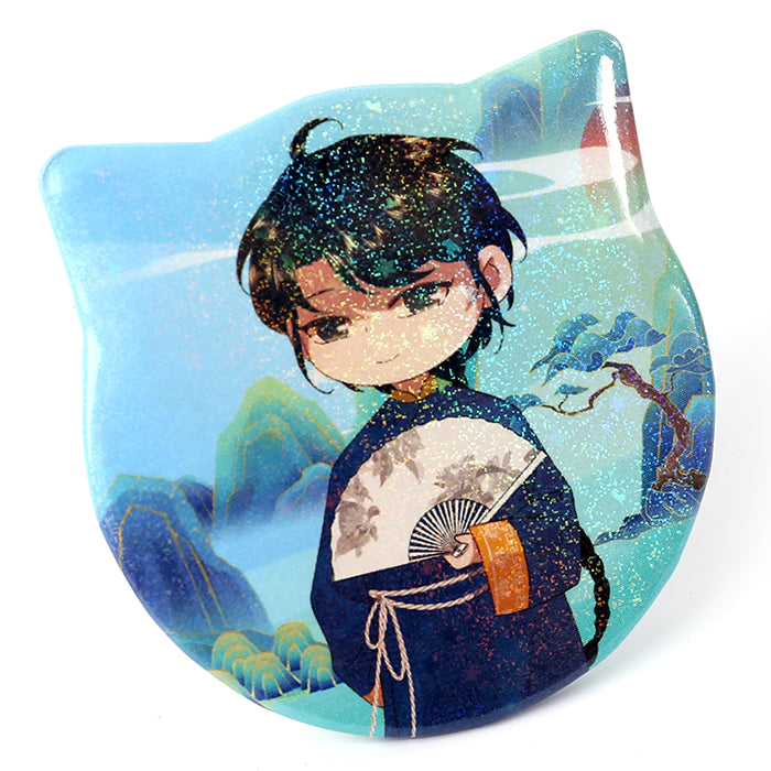 Custom Cat Ear Shapes Button Pins - VOGRACE