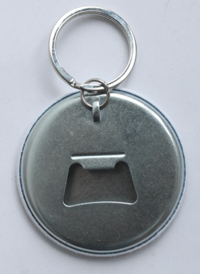 Custom Button Pins Bottle Opener Keychain - VOGRACE