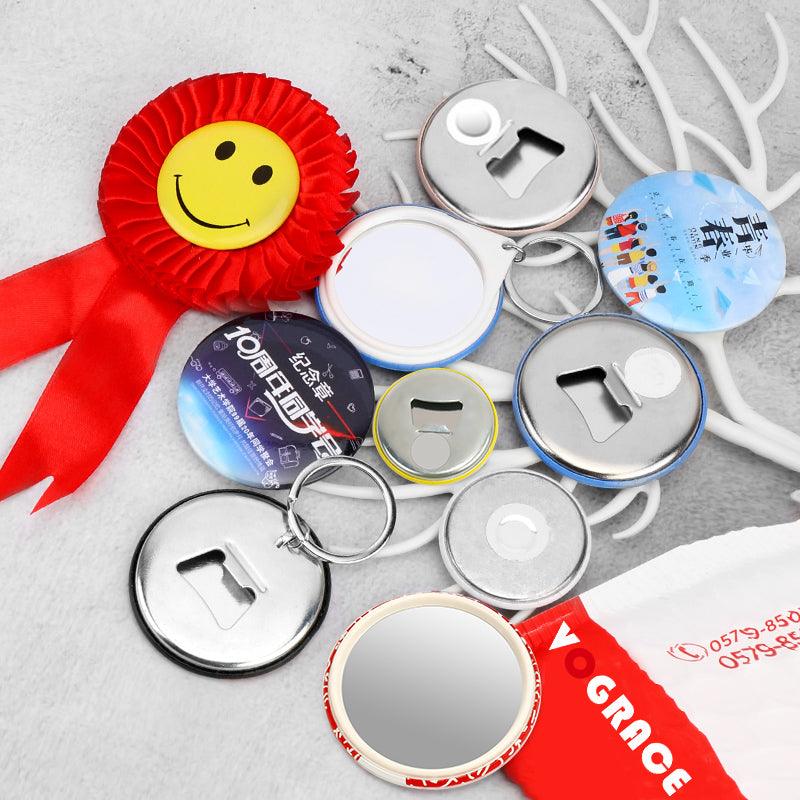 Custom Button Pins Bottle Opener Keychain - VOGRACE