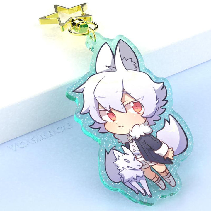 Custom Glitter Acrylic Keychain
