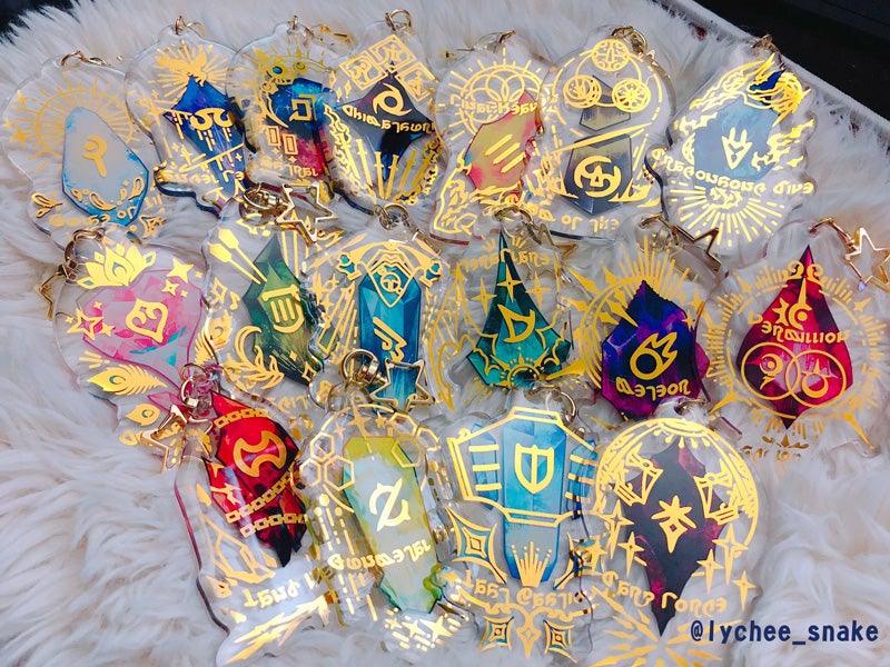 Custom Hot Stamping Epoxy Acrylic Keychains - VOGRACE