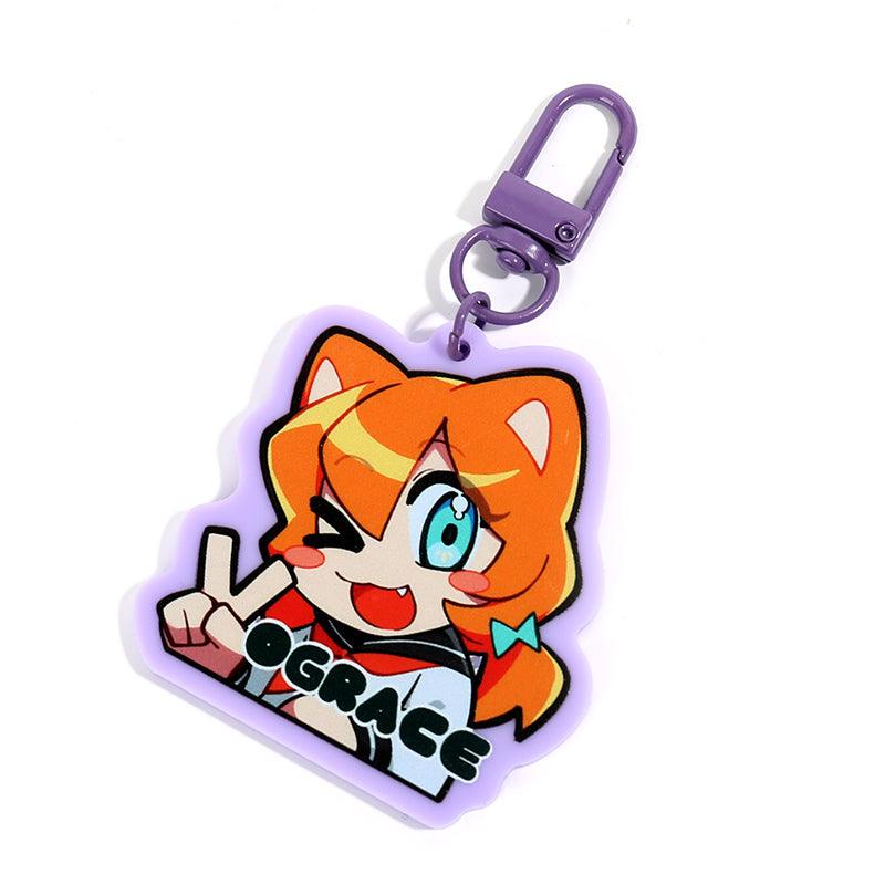Custom Solid Colored Acrylic Keychains - VOGRACE