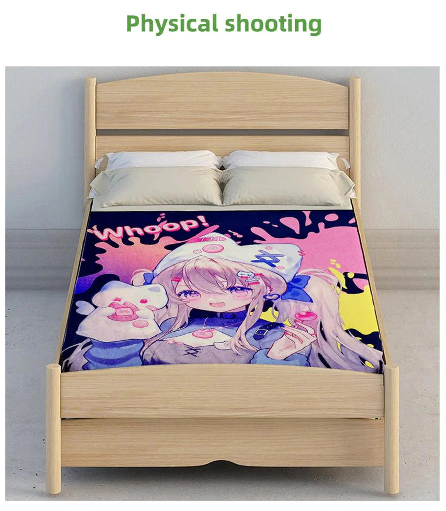 Beauty Sleep with Super Soft Vograce Custom Blankets with Pictures