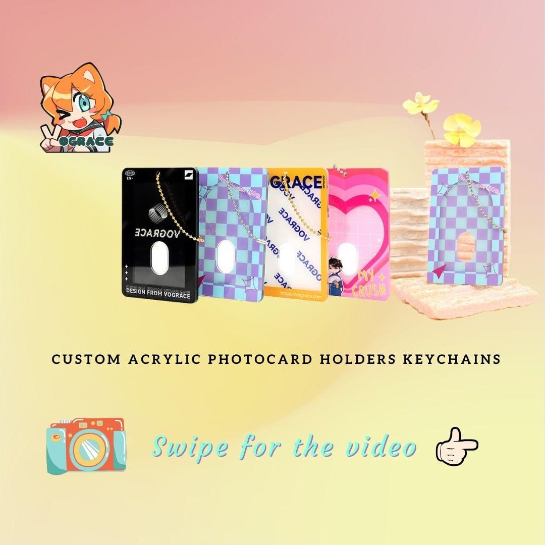 Custom Acrylic Photocard Holders Keychains - VOGRACE