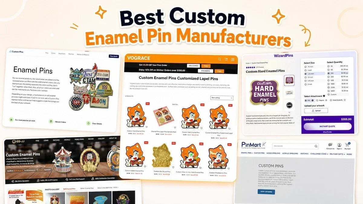 Best Custom Enamel Pin Manufacturers