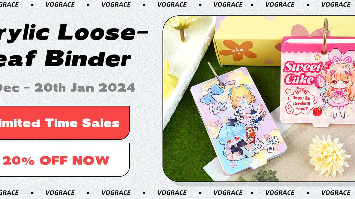 Unleash the Beauty of Attractive Custom Acrylic Loose Leaf Binder Memo Pad Standees - VOGRACE