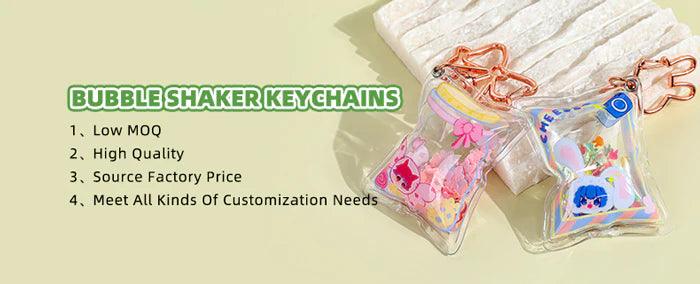 New Arrivals : Custom Bubble Shaker Pillows Candy Keychains