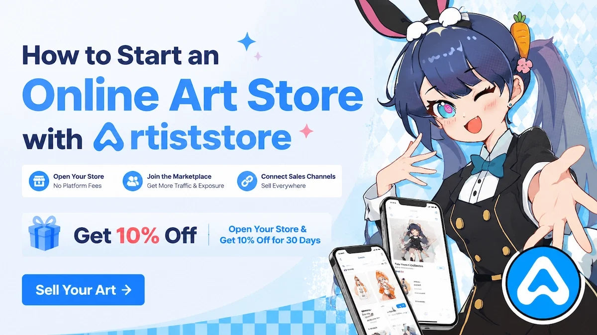 Comment démarrer une boutique d’art en ligne avec Artiststore : guide complet 