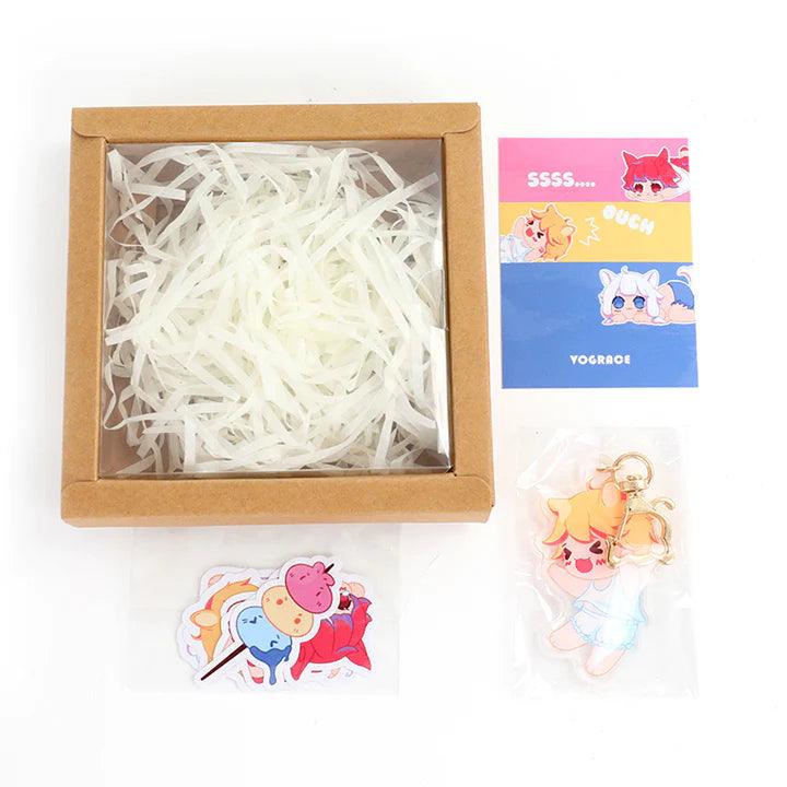 New Arrivals / Custom Stickers + keychain sets Packing - VOGRACE