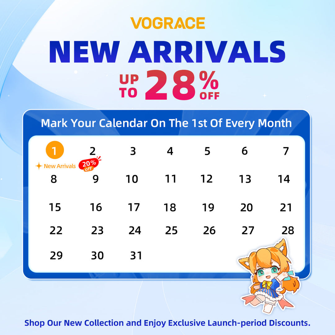 New Arrivals Every 1st of the Month – Up to 28% Off at Vograce!