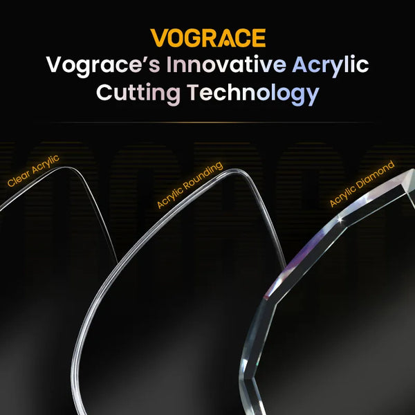 Vograce's Innovative Acrylic Cutting Technology Upgrade Your Acrylic Keychains With Diamond Rounding Cutting