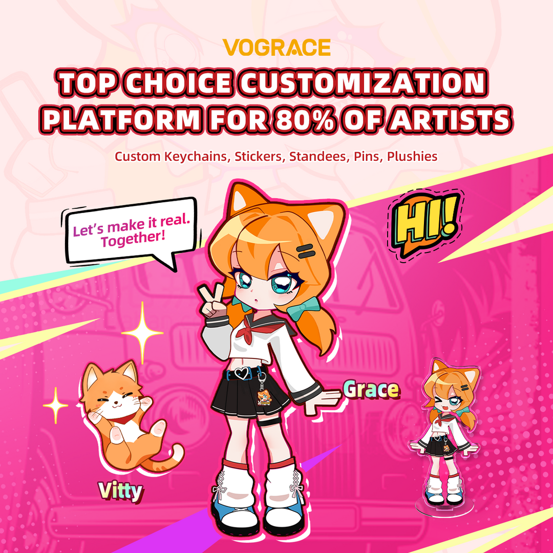 What’s the best platform for artists to order custom stickers? - VOGRACE