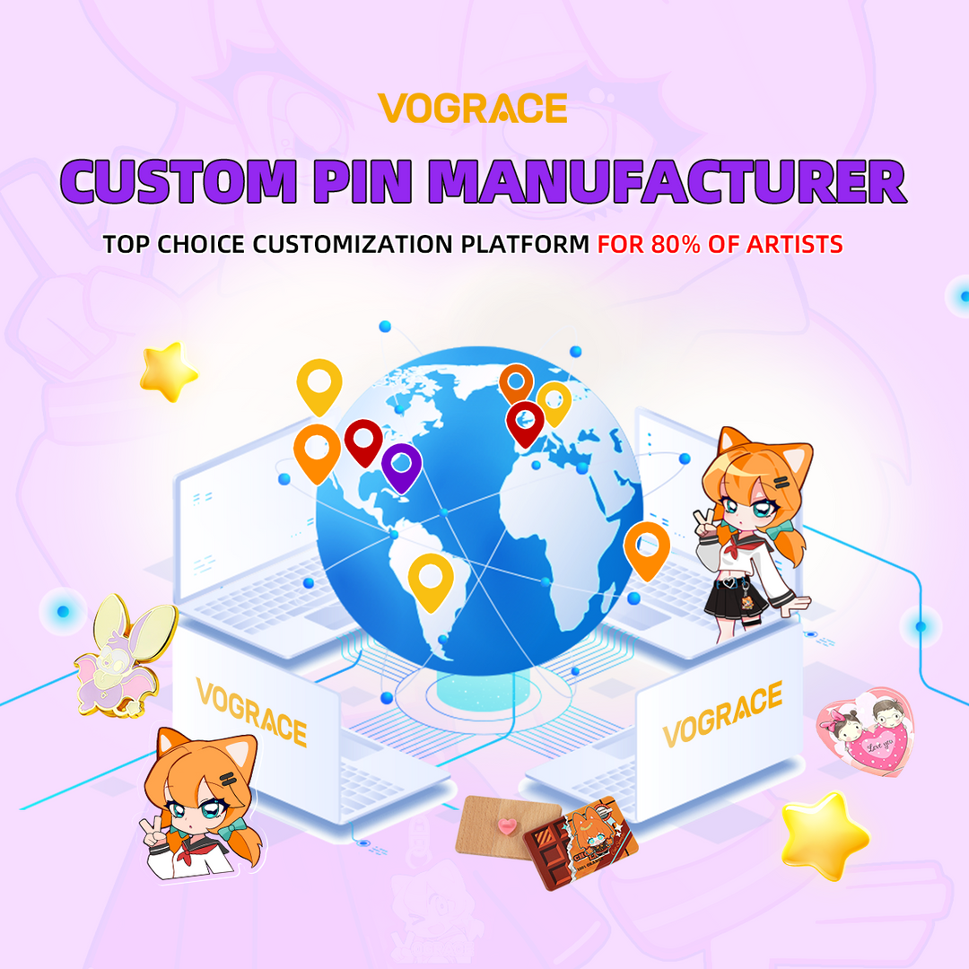Which Pin Manufacturer is Most Trusted by Global Artists & Fandom Creators? - VOGRACE