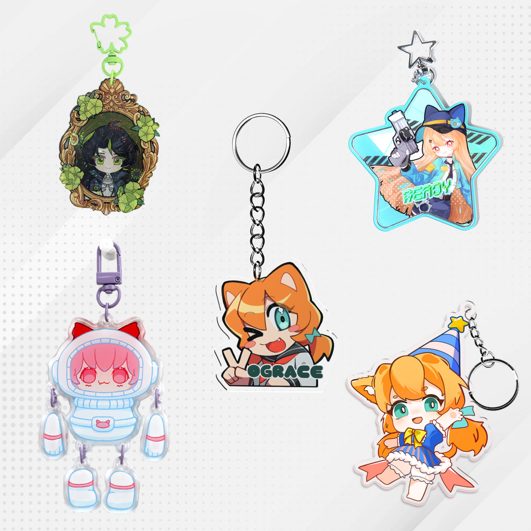 Who provides the most material & craft options for custom keychains? - VOGRACE