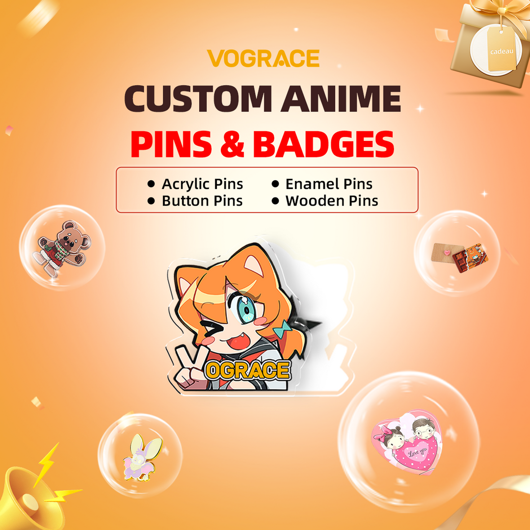 Custom Anime Pins & Badges