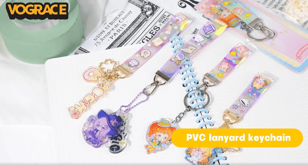 Profitable Creativity with Custom Clear Acrylic Holographic PVC Lanyard Keychains - VOGRACE