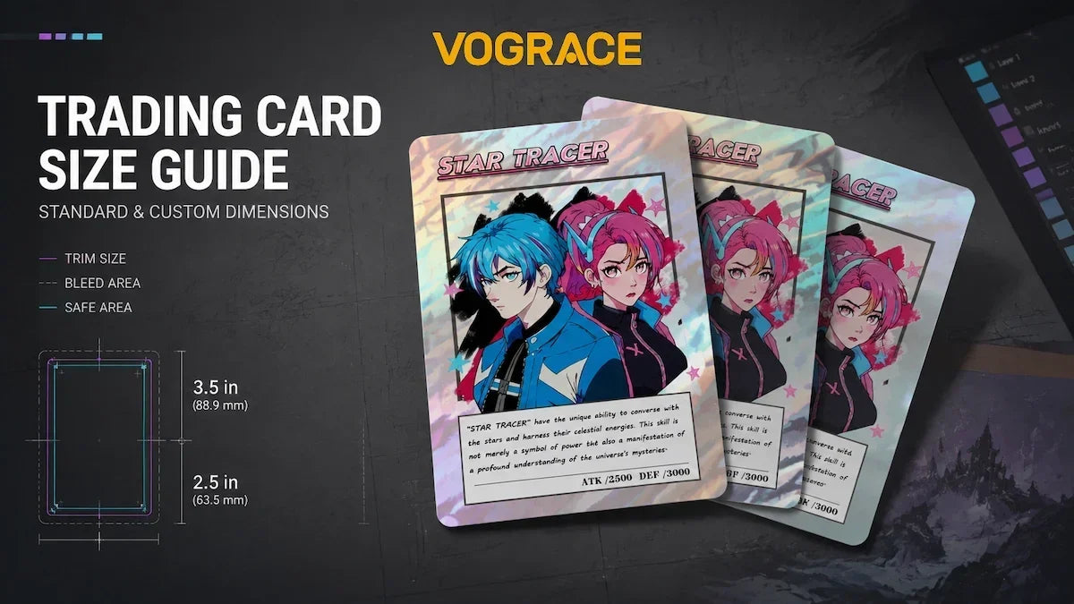 Trading Card Size Guide: Standard & Custom Dimensions