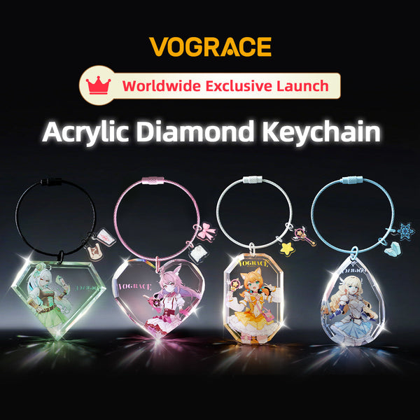 Vograce Custom Acrylic Diamond Keychains Global First Launch on June 1