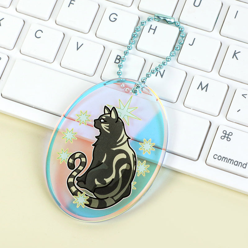 Custom Rainbow Acrylic Rounding Keychains